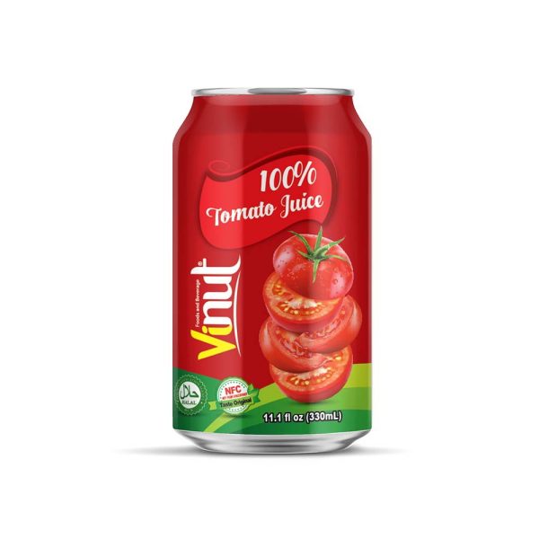 VINUT عصير الطماطم 100%، علبة 11.1 fl oz (330 mL)