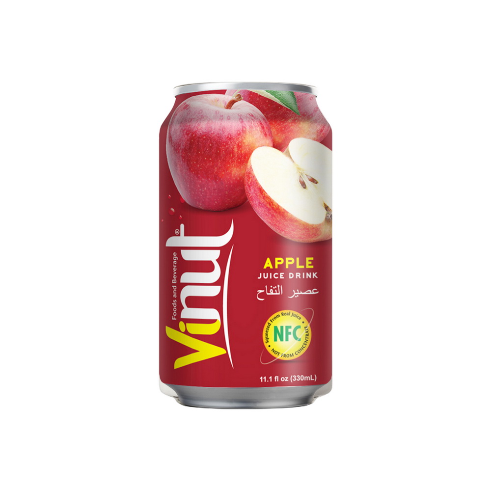 054_Apple-Can-330ml-1-1.jpg VINUT مشروب عصير التفاح، علبة 11.1 fl oz (330 mL) - الصورة 1