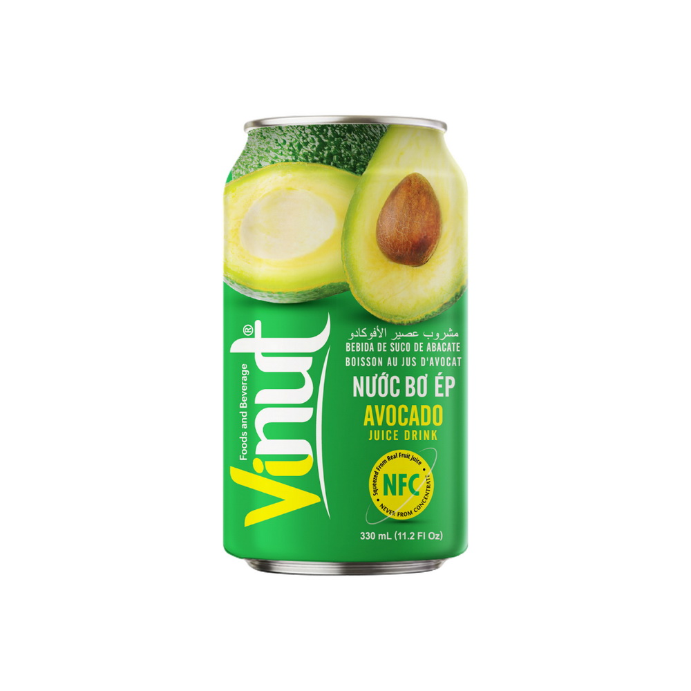 055_Avocado-Can-330ml-1-1.jpg VINUT مشروب عصير الأفوكادو، علبة 11.1 fl oz (330 mL) - الصورة 1