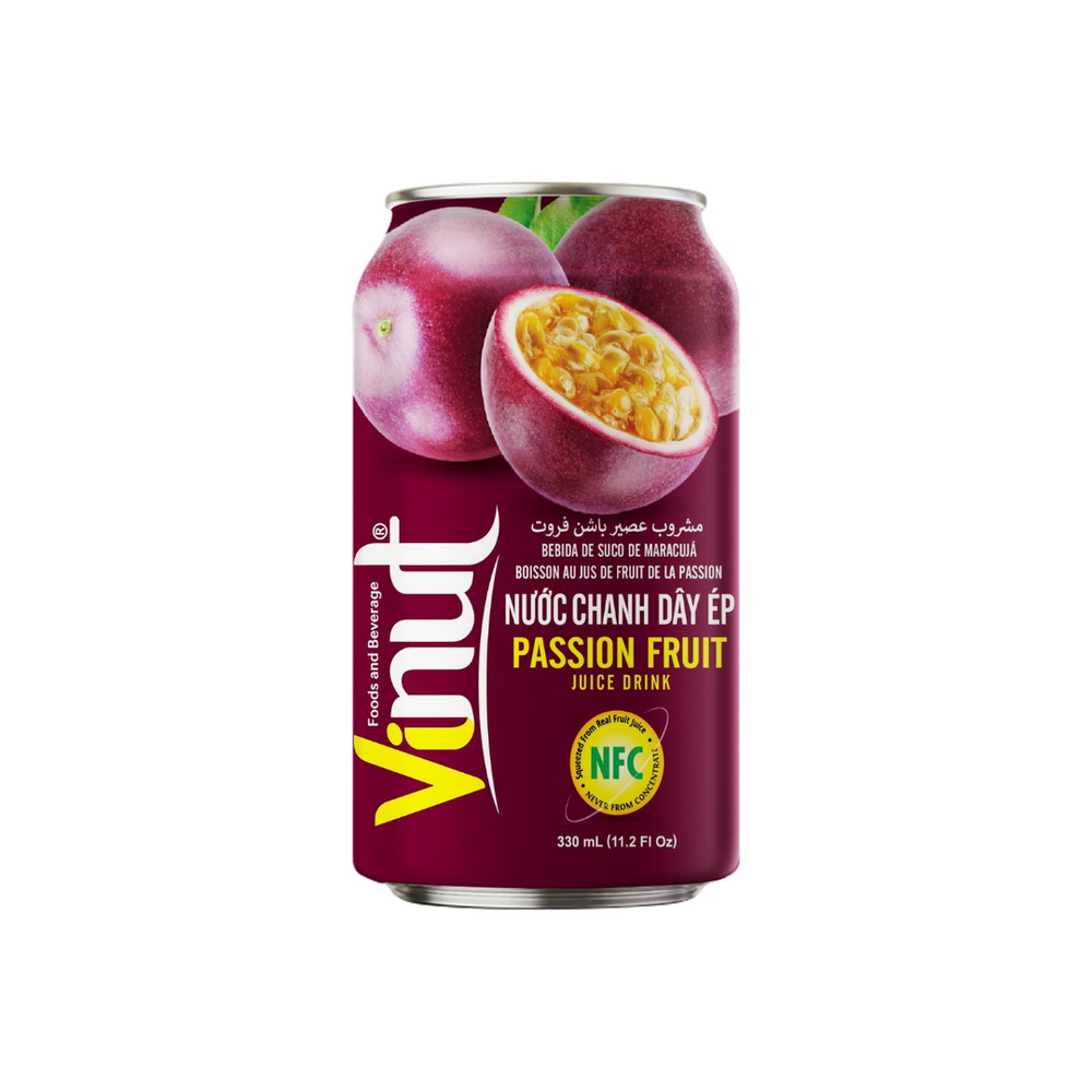 066_Passion-Fruit-Can-330ml-1-1.jpg VINUT مشروب عصير الباشن فروت، علبة 11.1 fl oz (330 mL) - الصورة 1