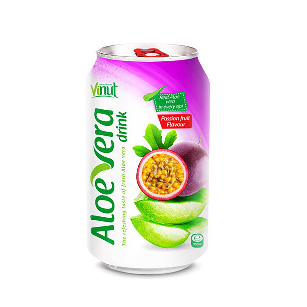 079_Passion-Fruit-Aloe-Vera-Can-330ml-1-1.jpg Vinut مشروب الألوفيرا بنكهة الباشن فروت، علبة 11.2 fl oz (330 mL) مصنوع من الألوفيرا الحقيقية - الصورة 1