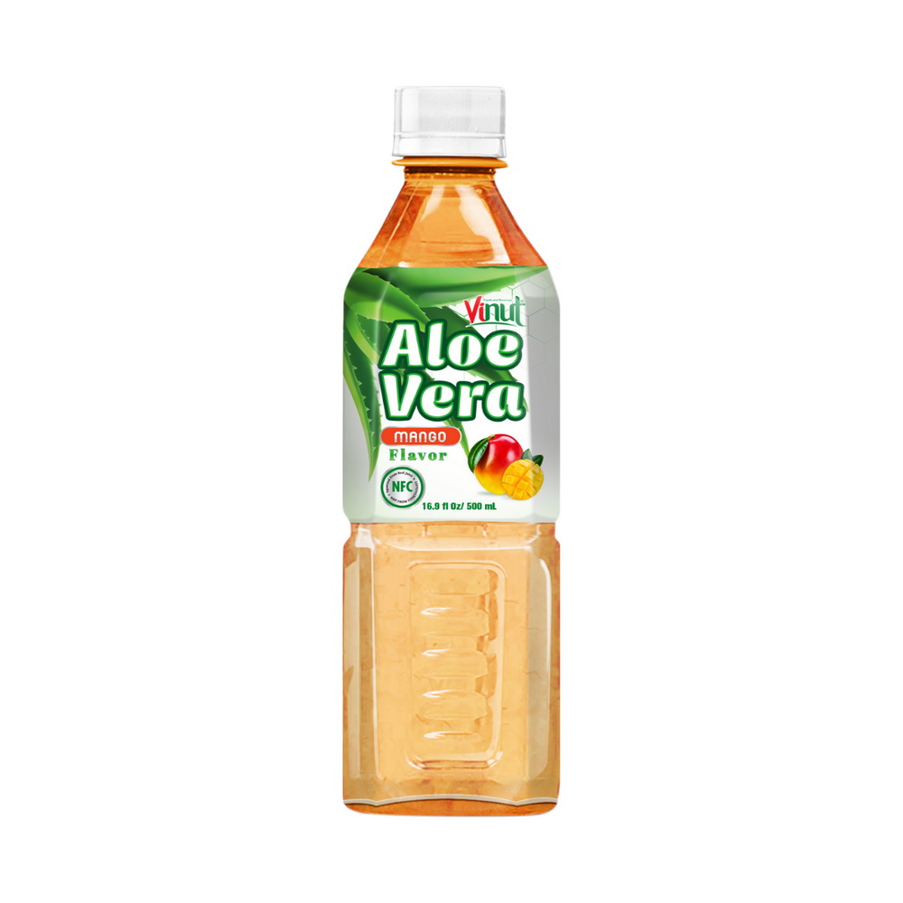 083_Mango-Aloe-Vera-PET-Bottle-500ml-1-1.jpg Vinut مشروب الألوفيرا بنكهة المانجو، NFC، زجاجة PET سعة 16.9 fl oz (500 mL) - الصورة 1