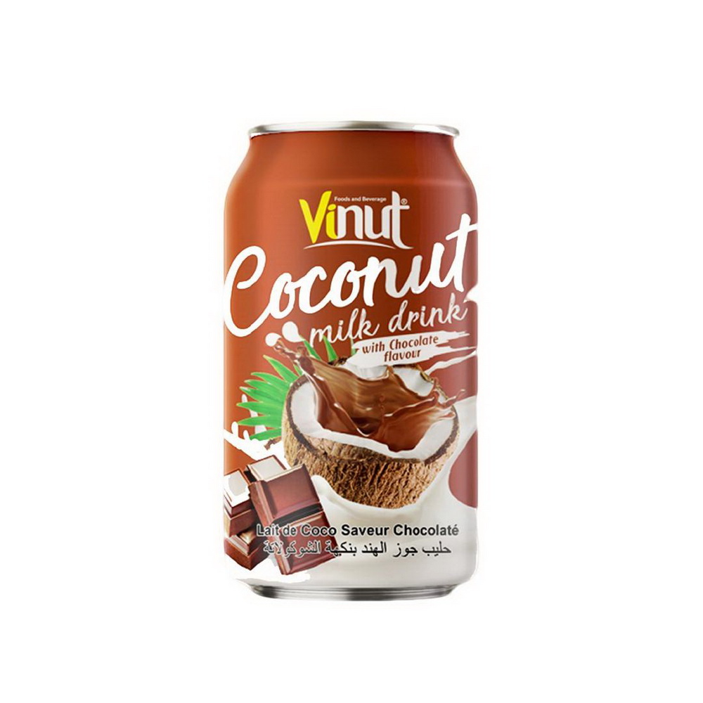 099_330ml-Canned-Coconut-Milk-Chocolate-1-1.jpg Vinut مشروب حليب جوز الهند بنكهة الشوكولاتة، علبة 330 mL - الصورة 1
