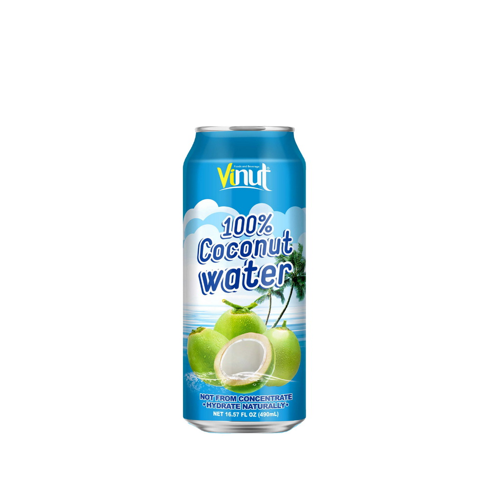 118_100-Coconut-Water-Can-490ml-1.jpg Vinut ماء جوز الهند 100%، علبة 16.57 fl oz 490 mL - الصورة 1