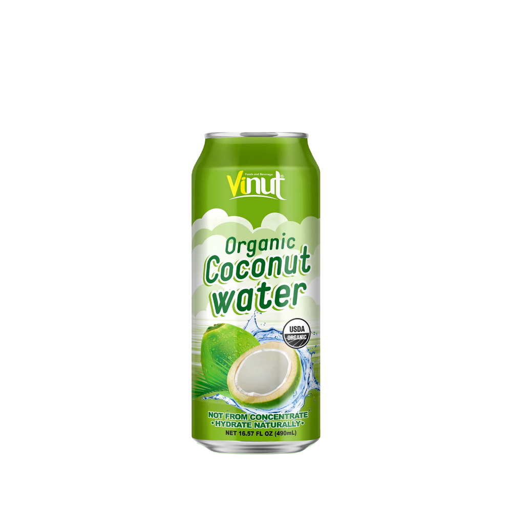 120_Organic-Coconut-Water-Can-490ml-1.jpg Vinut ماء جوز الهند عضوي، علبة 16.57 fl oz 490 mL - الصورة 1