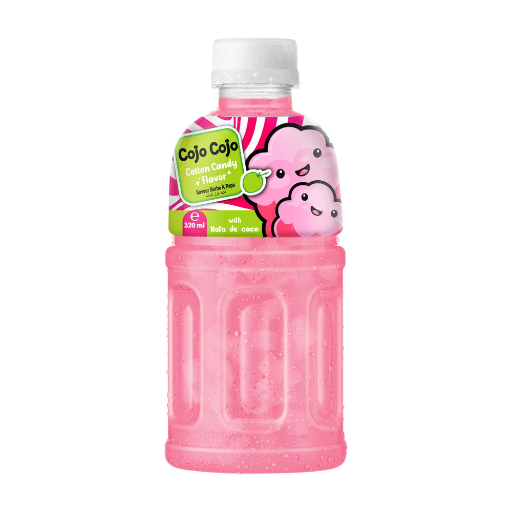 129_Cotton-Candy-Cojo-Cojo-PET-Bottle-320ml-1-1.jpg Vinut مشروب بنكهة غزل البنات مع ناتا دي كوكو، زجاجة PET سعة 320 mL - الصورة 1