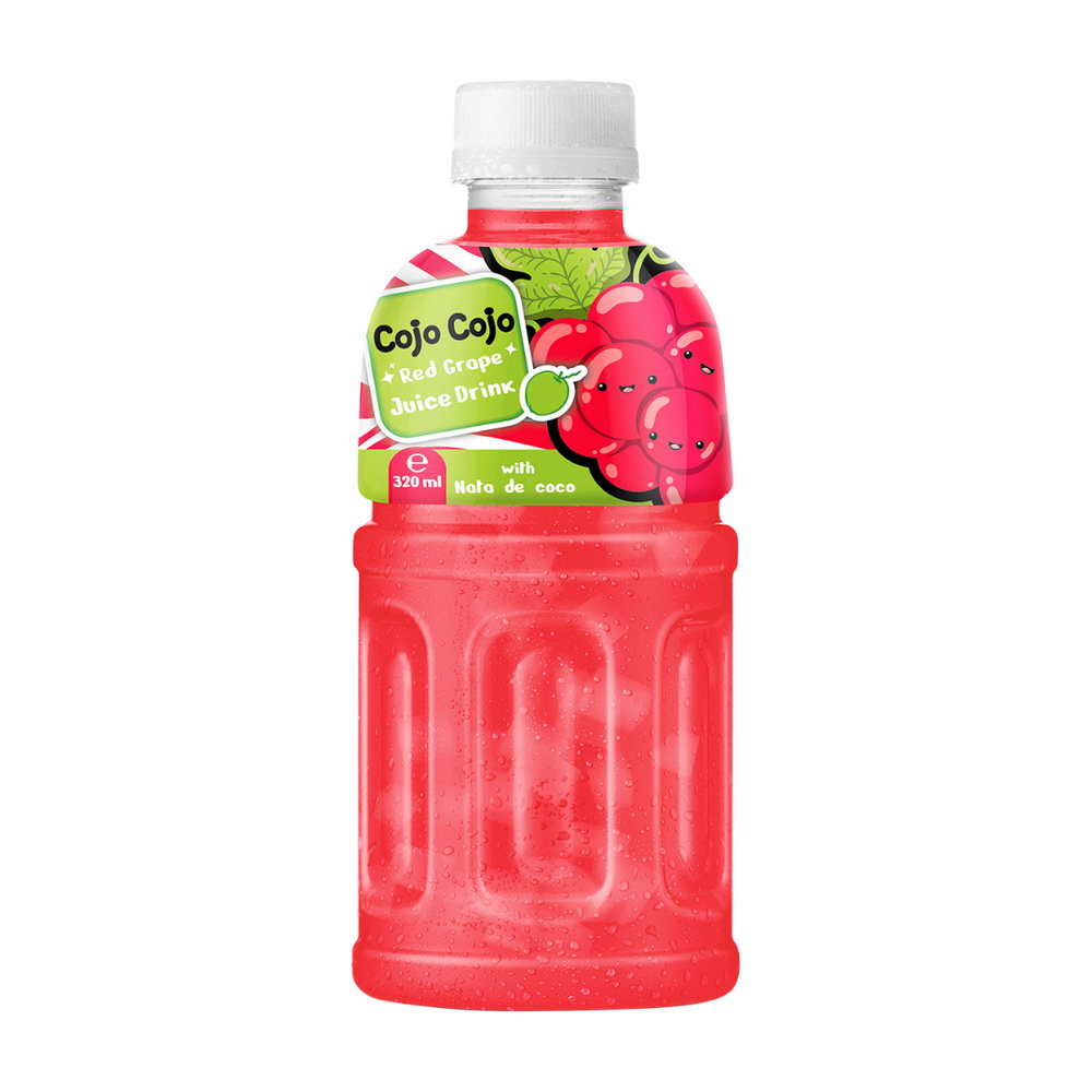 138_Red-Grape-Cojo-Cojo-PET-Bottle-320ml-1-1.jpg Vinut مشروب عصير العنب الأحمر مع ناتا دي كوكو، زجاجة PET سعة 320 mL - الصورة 1
