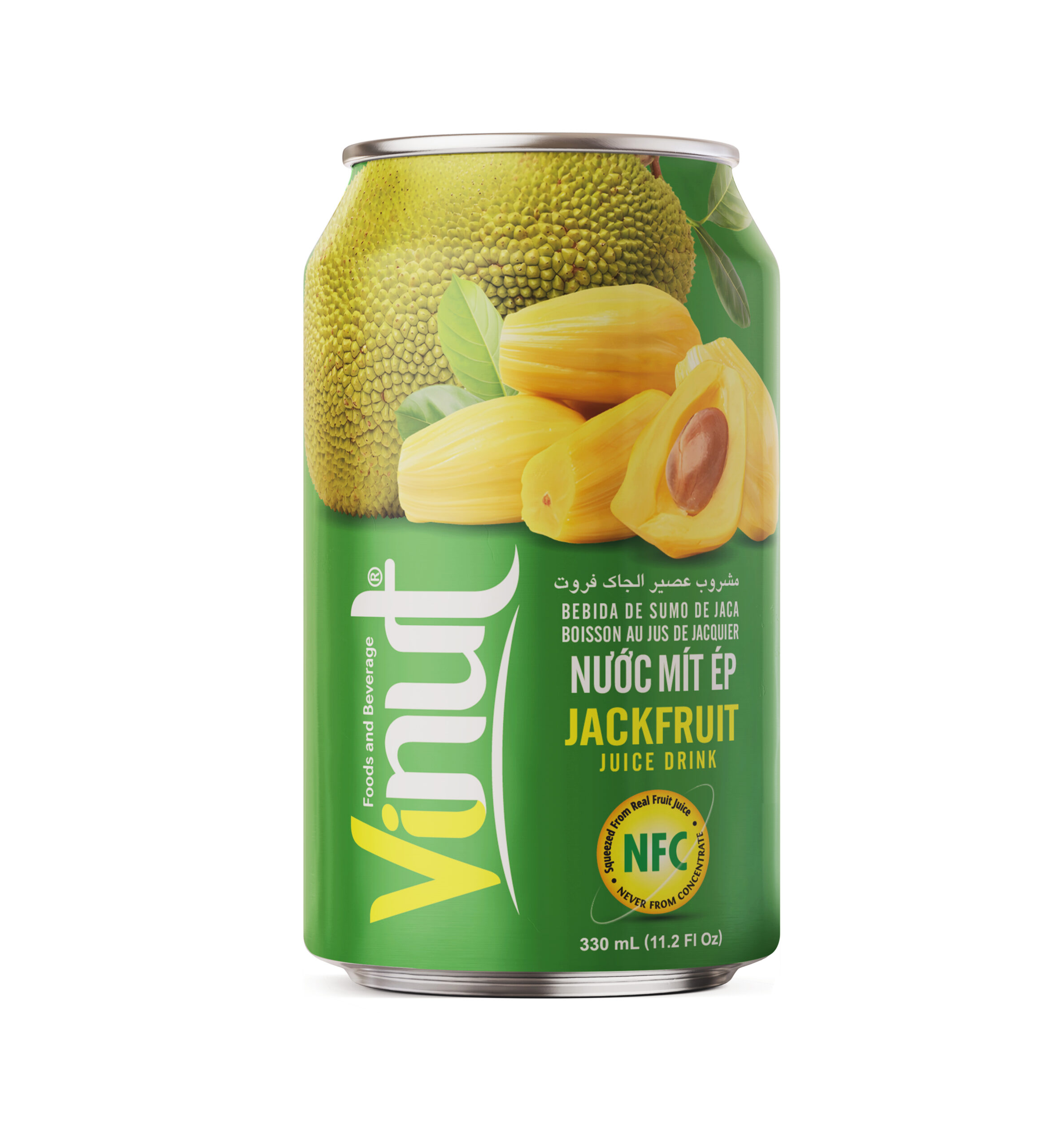 330ml_-Jackfruit-1-scaled-1.jpg Vinut مشروب عصير الجاك فروت، NFC، علبة سليم 11.2 fl oz 330 mL - الصورة 1