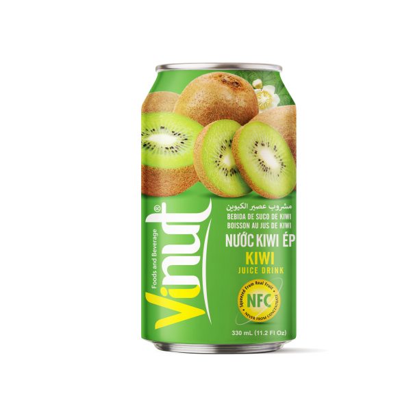 Vinut مشروب عصير الكيوي، NFC، علبة سليم 11.2 fl oz 330 mL
