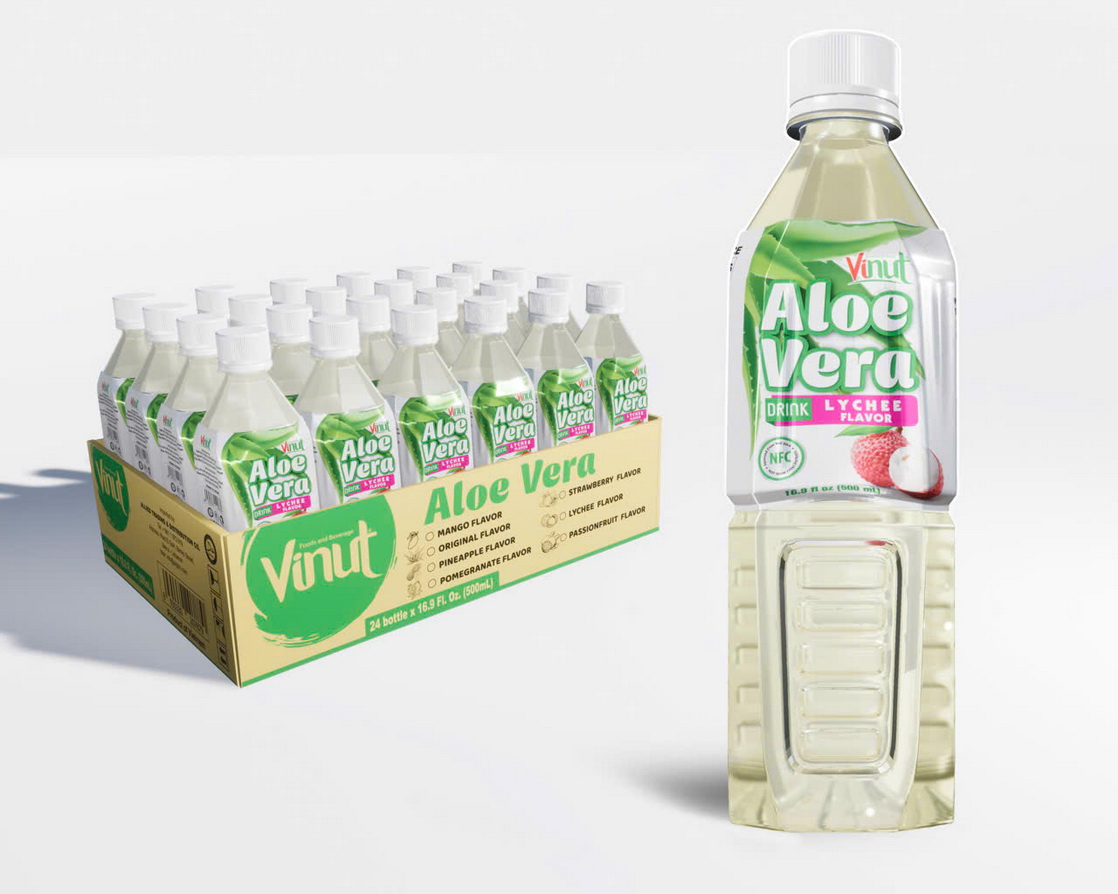 500ml-VINUT-Aloe-Vera-drink-with-Lychee-flavor-1.jpg 500ml VINUT مشروب الألوفيرا بنكهة الليتشي - الصورة 1