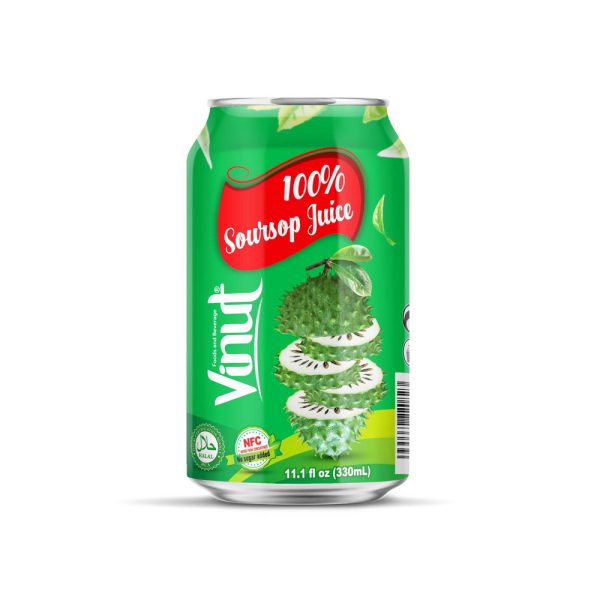 Vinut عصير السورسوب 100%، NFC، بدون سكر مضاف، علبة 11.1 fl oz 330 mL
